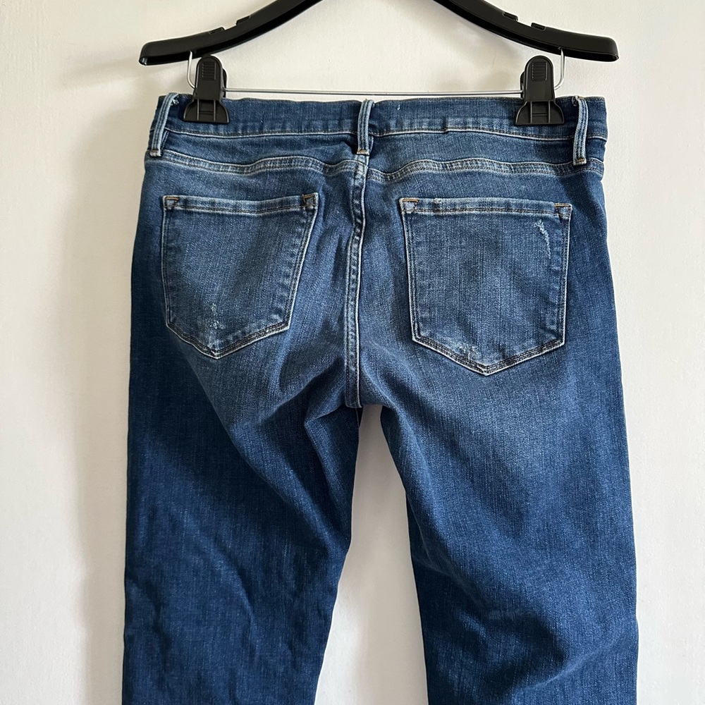 FRAME Designer Denim Classic Le Garçon Mid Rise Slim Fit Jeans size 27 EUC - Picture 5 of 8